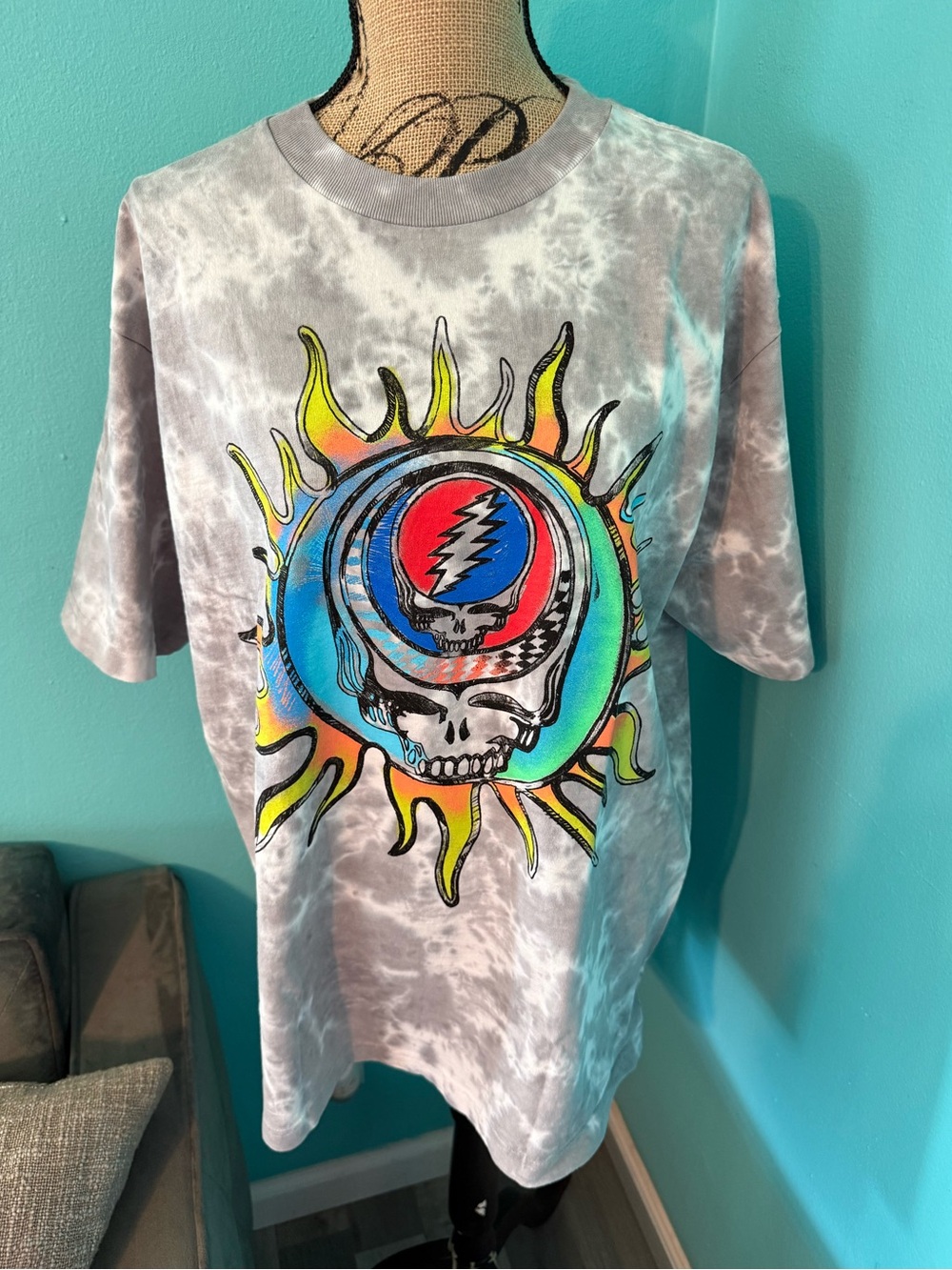 NWT M@rket Go Wake The Dead Tie Dyed T-Shirt Size Large